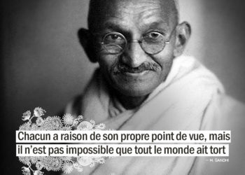 Chacun a raison de son propre point de vue, mais il n'est pas impossible que tout le monde ait tort. GANDHI - Graine d'Eden Citation