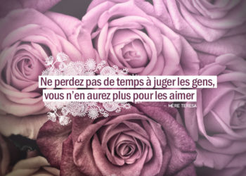 Ne perdez pas de temps à juger les gens, vous n'en aurez plus pour les aimer. MÈRE TÉRÉSA - Graine d'Eden Citation