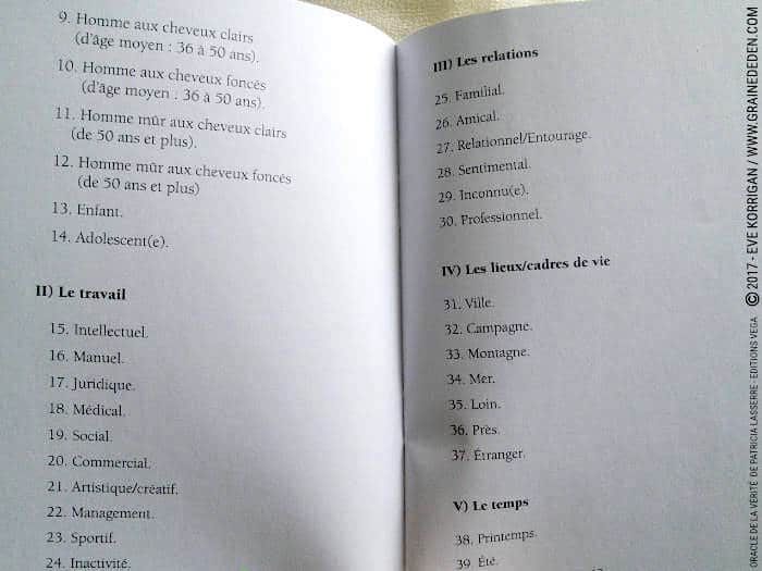 Oracle de la vérité de Patricia Lasserre - Graine d'Eden Développement personnel, spiritualité, tarots et oracles divinatoires, Bibliothèques des Oracles, avis, présentation, review , revue