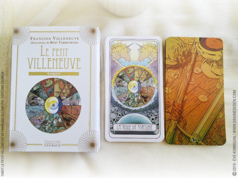 Le Petit Villeneuve Tarot de François Villeneuve review et avis - Graine d'Eden Développement personnel, spiritualité, tarots et oracles cartes divinatoires, Bibliothèques des Oracles, avis, présentation, review , revue