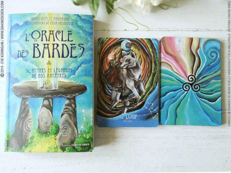 L’Oracle des Bardes de Marie-Noëlle Anderson et Célia Melesville review et avis - Graine d'Eden Développement personnel, spiritualité, tarots et oracles cartes divinatoires, Bibliothèques des Oracles, avis, présentation, review , revue