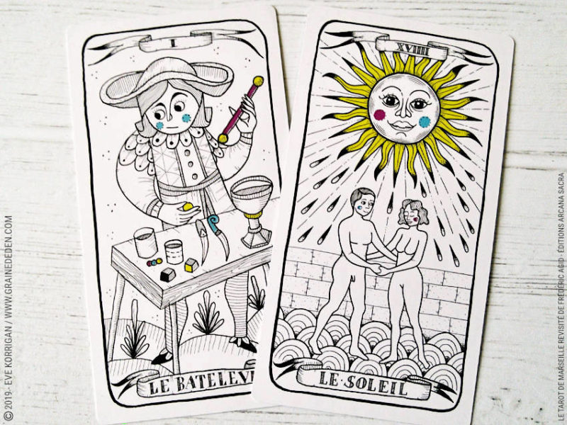 Le Tarot de Marseille Revisité de Frédéric Agid review et avis - Graine d'Eden Développement personnel, spiritualité, tarots et oracles cartes divinatoires, Bibliothèques des Oracles, avis, présentation, review , revue